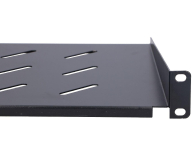 ExtraLink Półka do szaf wiszących 19" 250MM 1U (czarna) - 492982 - zdjęcie 5